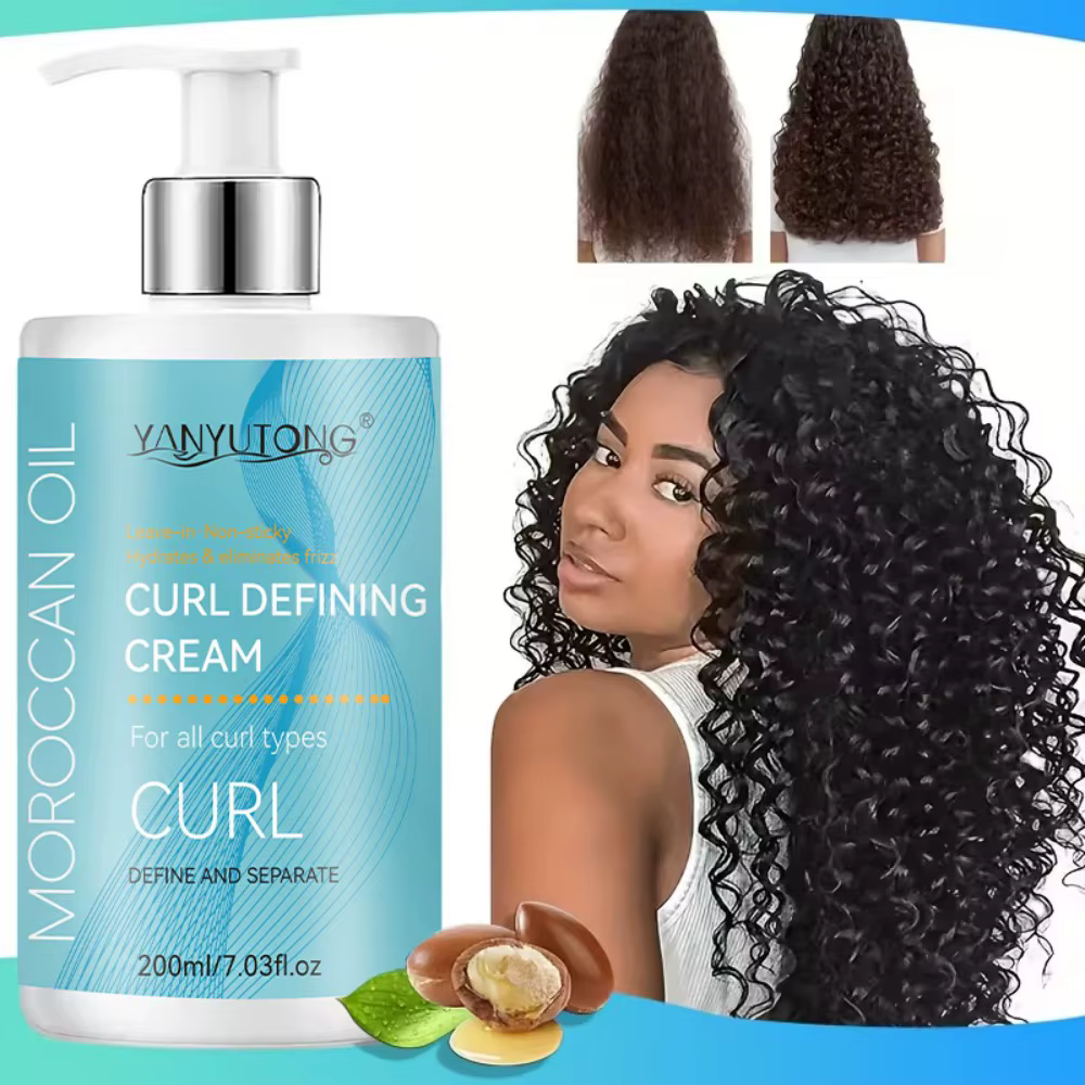 Crème coiffante pour cheveux bouclés