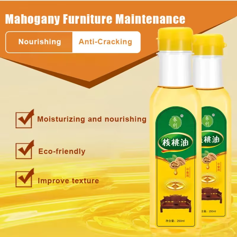 Wenplay – cire de sol en bois massif, entretien des meubles en acajou, huile de noix, 300ml, soins Anti-fissure, cire de sol légère éclaircissante