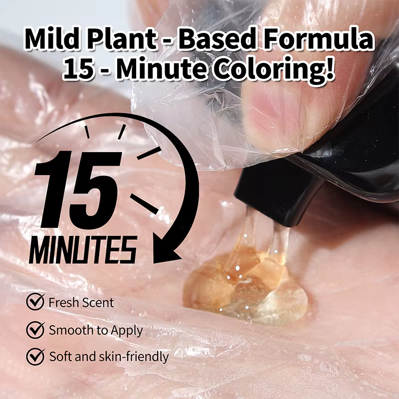 Shampoo colorant pour cheveux 5 en 1