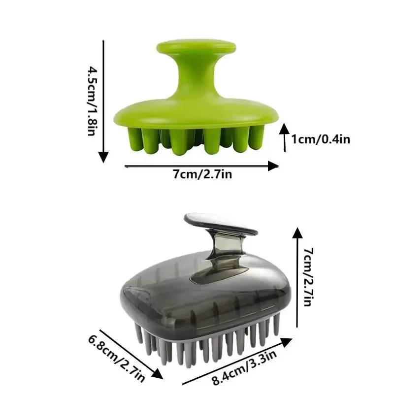 Shampoing en Silicone, masseur de cheveux du cuir chevelu
