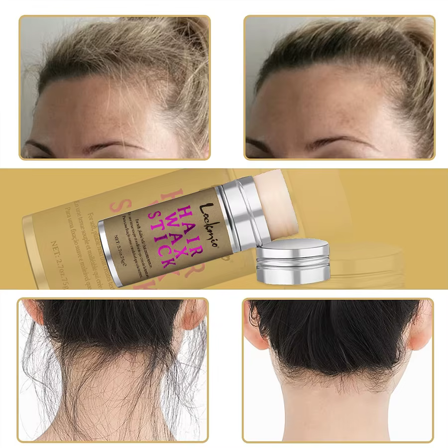 LOCKMIO femmes cheveux cire bâton pour perruques Anti-frisottis points contrôle style