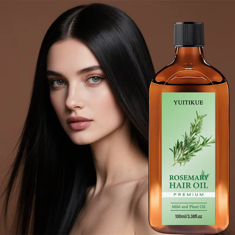 Huile capillaire à la romarin de qualité supérieure YUITIKUE | Formule douce à base de plantes | Pour des cheveux doux
