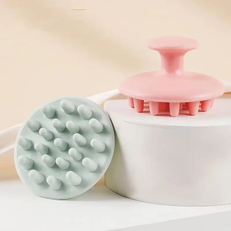 Shampoing en Silicone, masseur de cheveux du cuir chevelu