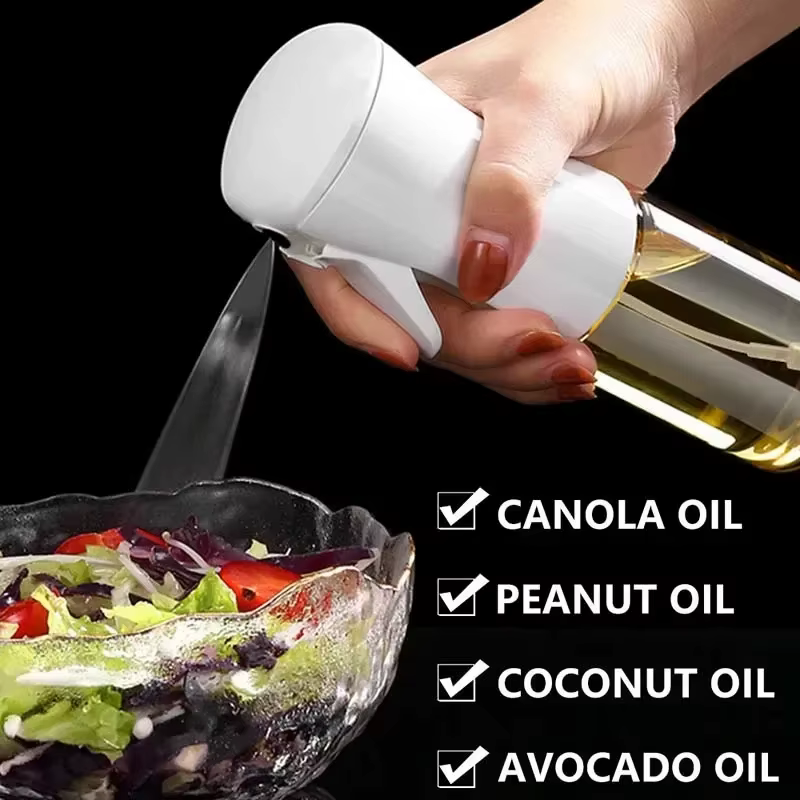 Pulvérisateur d'huile pour cuisine, bouteille atomiseur d'huile comestible, accessoires de cuisine, réservoir d'huile atomisée pour friteuse à air chaud