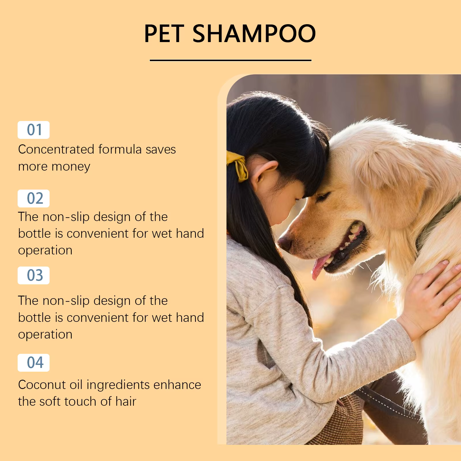 Shampooing pour animaux de compagnie, nettoyage en profondeur, désodorisant, hydratant, adoucissant pour les poils, soulage les irritations cutanées, shampooing pour chiens et chats