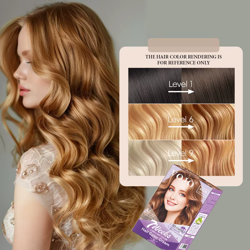 Shampoo colorant pour cheveux 3-en-1 longue durée