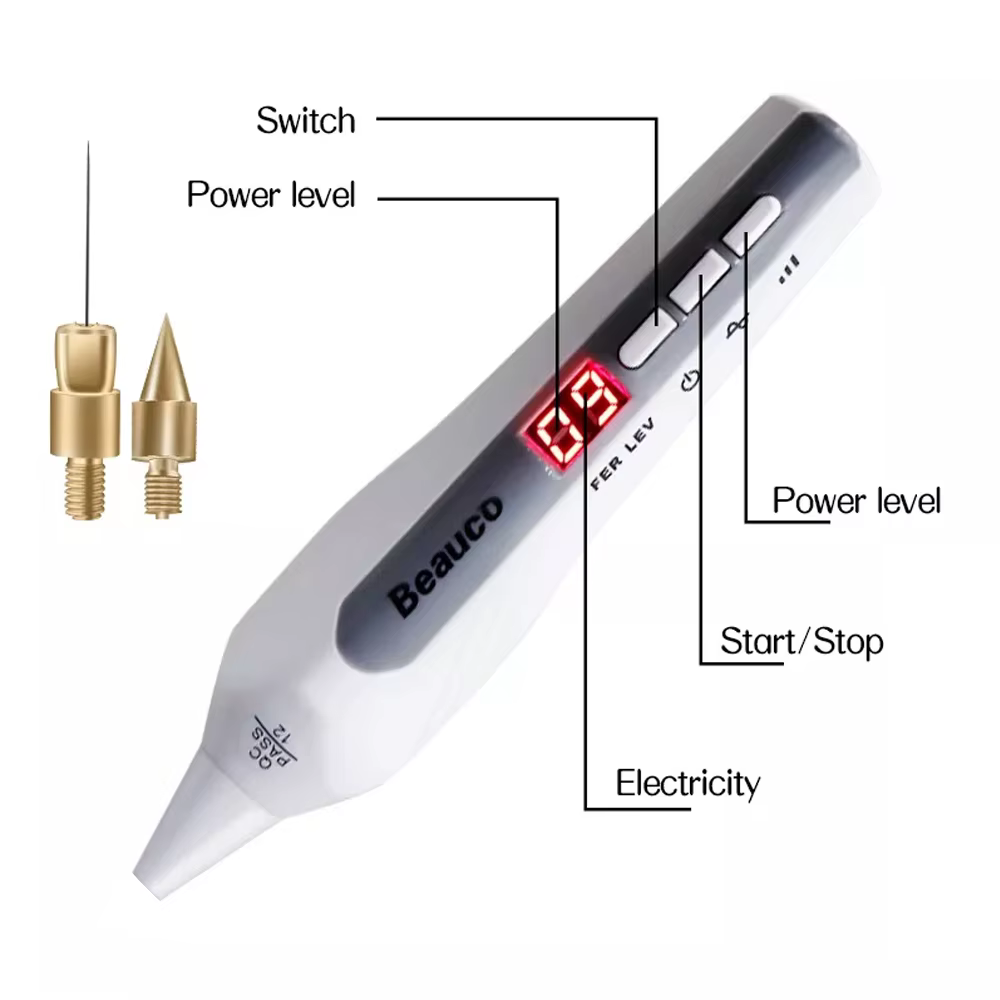 Stylo Plasma fibroblastique 9 vitesses, ascenseur de paupière, point noir électrique, élimination des taches de rousseur, Plasmapen, Machine sans fil pour Lifting de la peau du visage