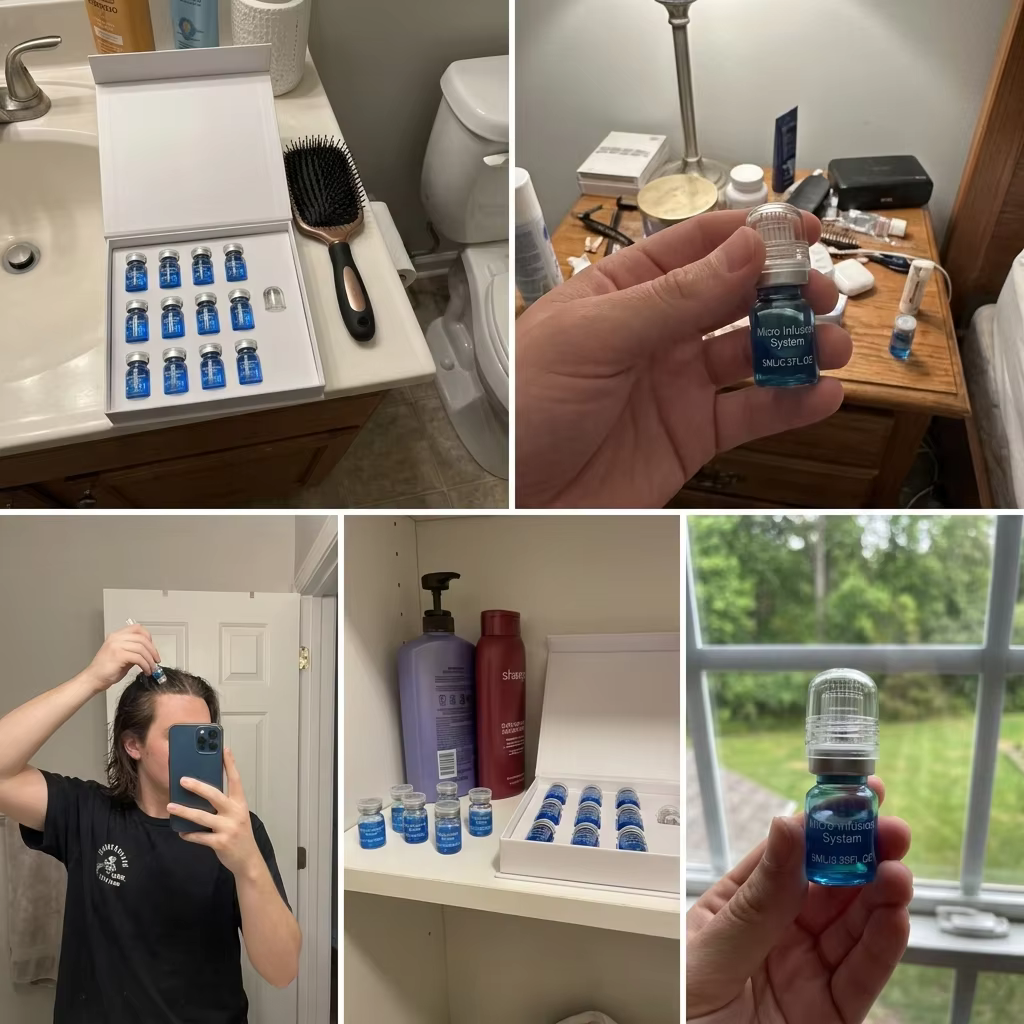 Kit de repousse des cheveux par micro-aiguilles