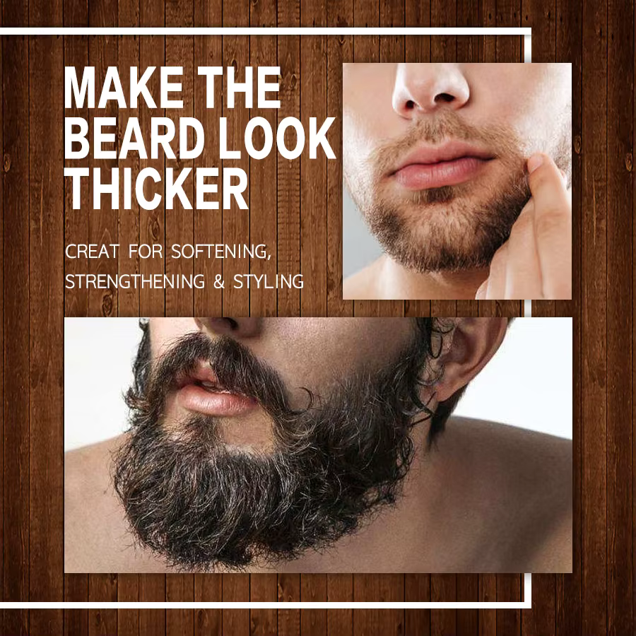 LOCKMIO huile de barbe naturelle pour hommes parfum vanille hydrate répare la croissance des racines