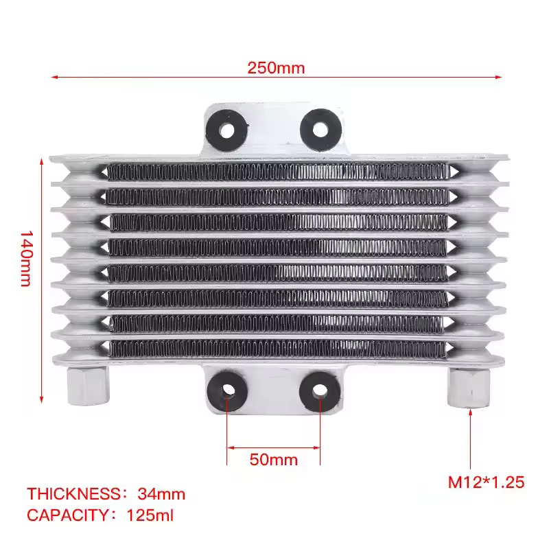 Pour Honda CB CG moto radiateur refroidisseur d'huile Kit dissipateur de chaleur 100CC 125CC 250CC Dirtbike adultes radiateurs refroidissement Enduro
