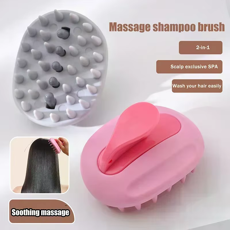 Brosse à shampoing 2 en 1