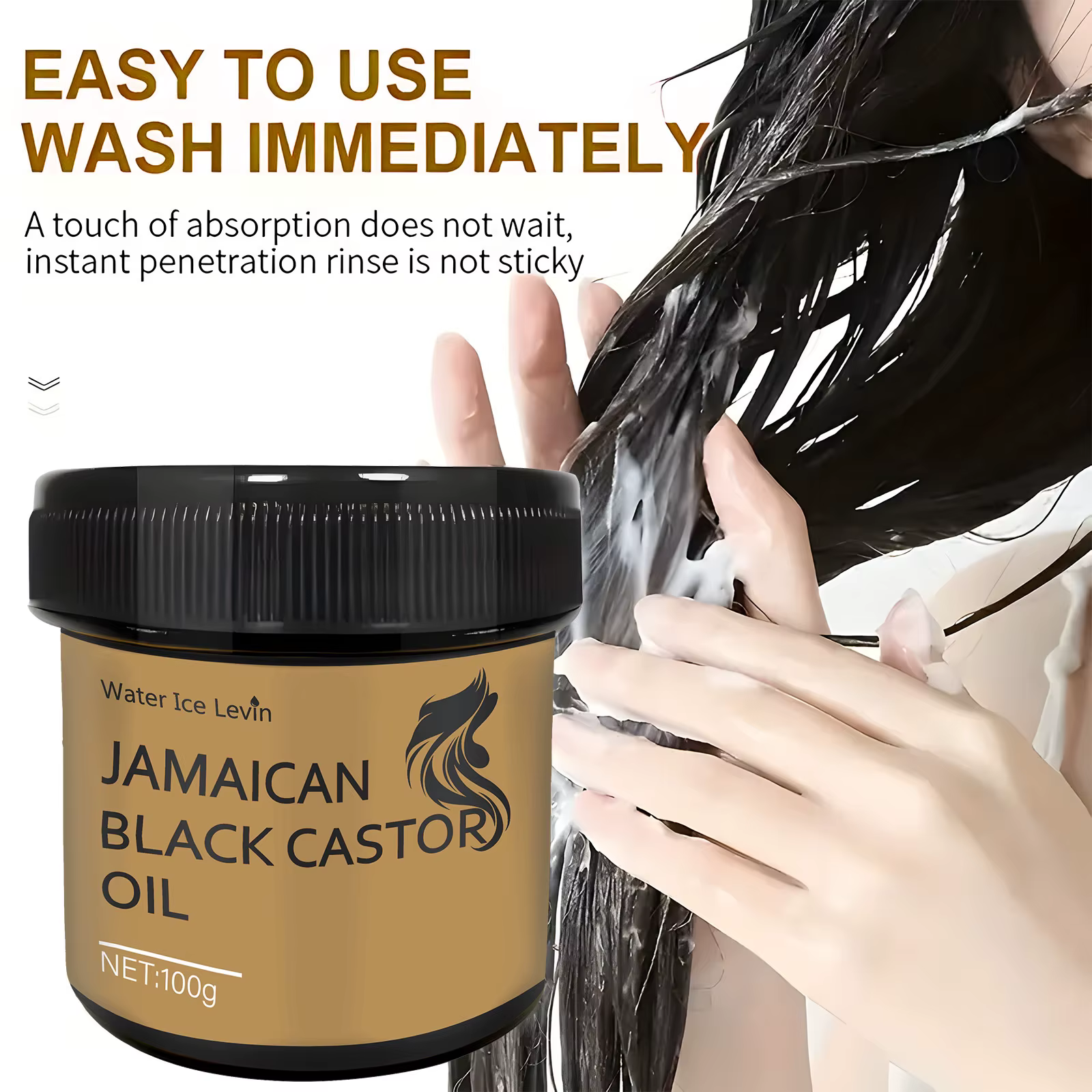 Huile de ricin noir jamaïcain