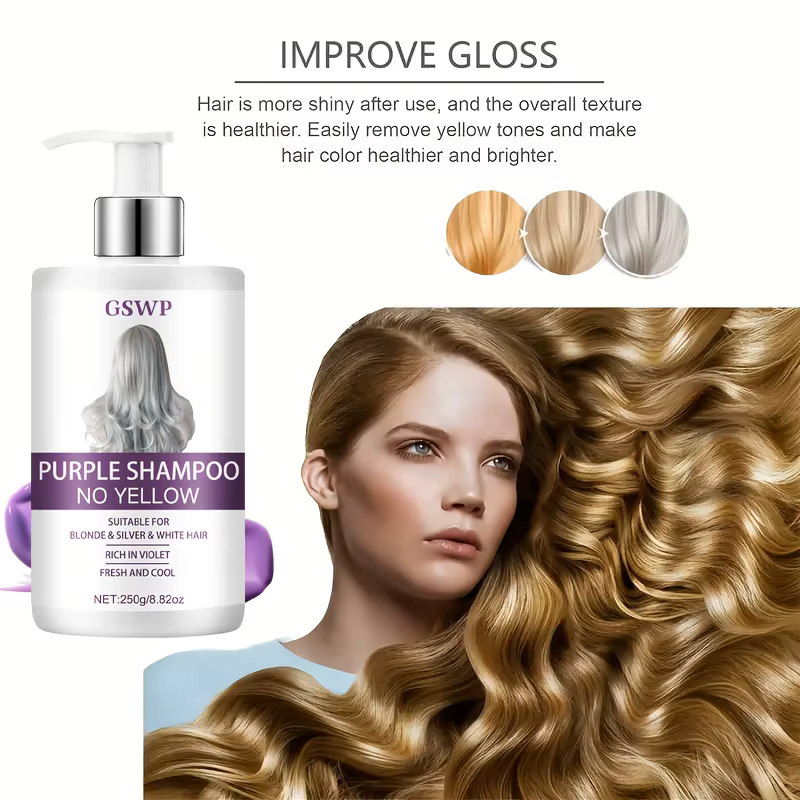 GSWP Shampooing 2-en-1 violet grande capacité qui nettoie en douceur