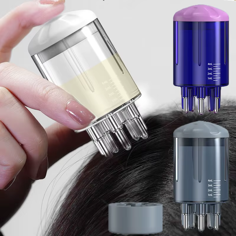Peigne liquide applicateur de cuir chevelu