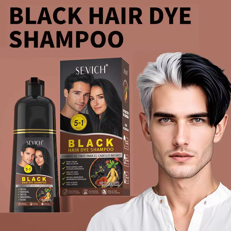 Shampoing de coloration instantanée 5 en 1