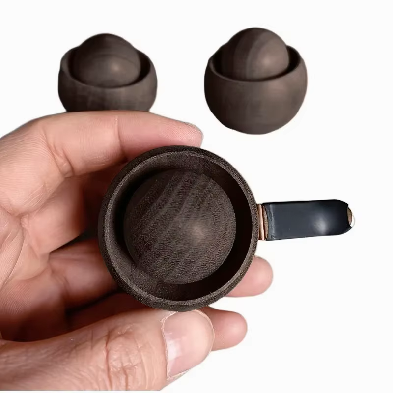 Diffuseurs d'huiles essentielles en bois pour voiture - Design sphérique, diffuseur de parfum pour chambre, maison, voiture, diffusion de parfum naturel
