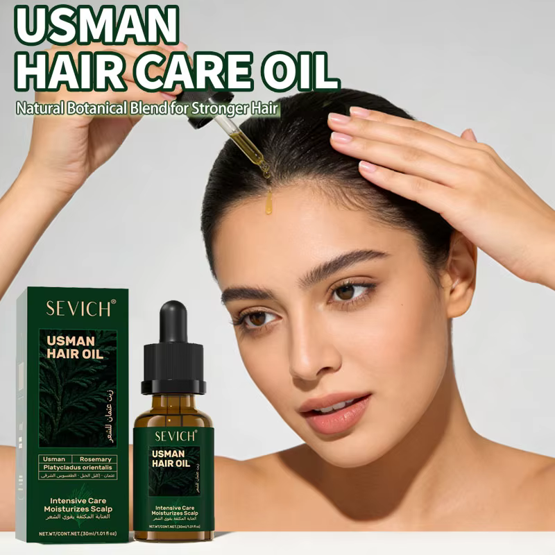 Soins capillaires huile essentielle Usma herbe sérum réparation endommagé nourrir