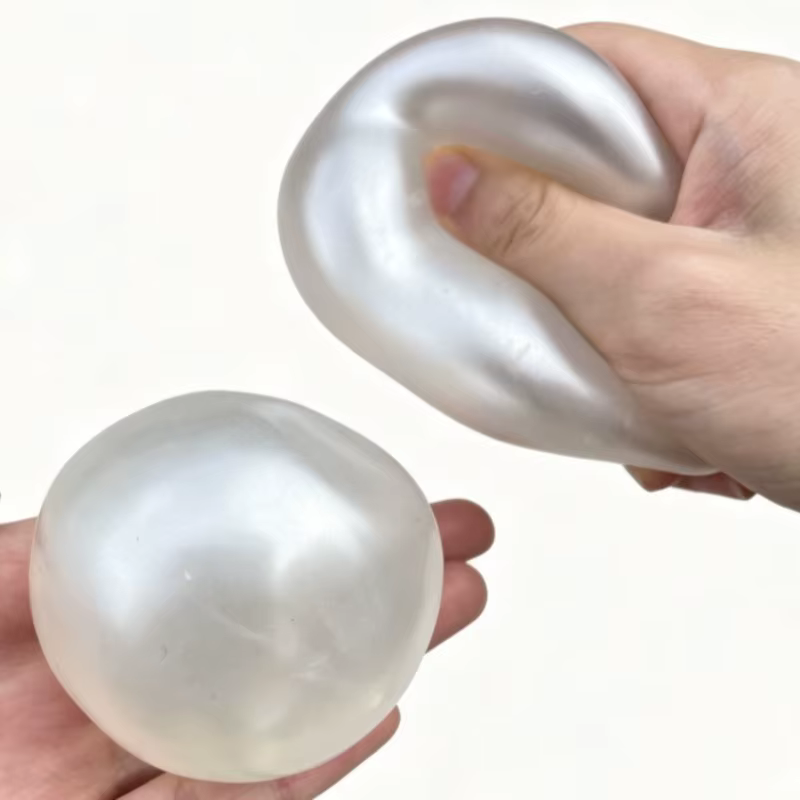 Jouet compressible en forme de perle d'huile de coco, jouet anti-stress moulable, jouet sensoriel à remontée lente pour adultes