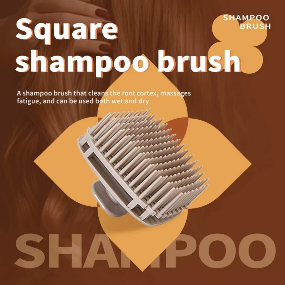 Brosse de massage du cuir chevelu en silicone souple