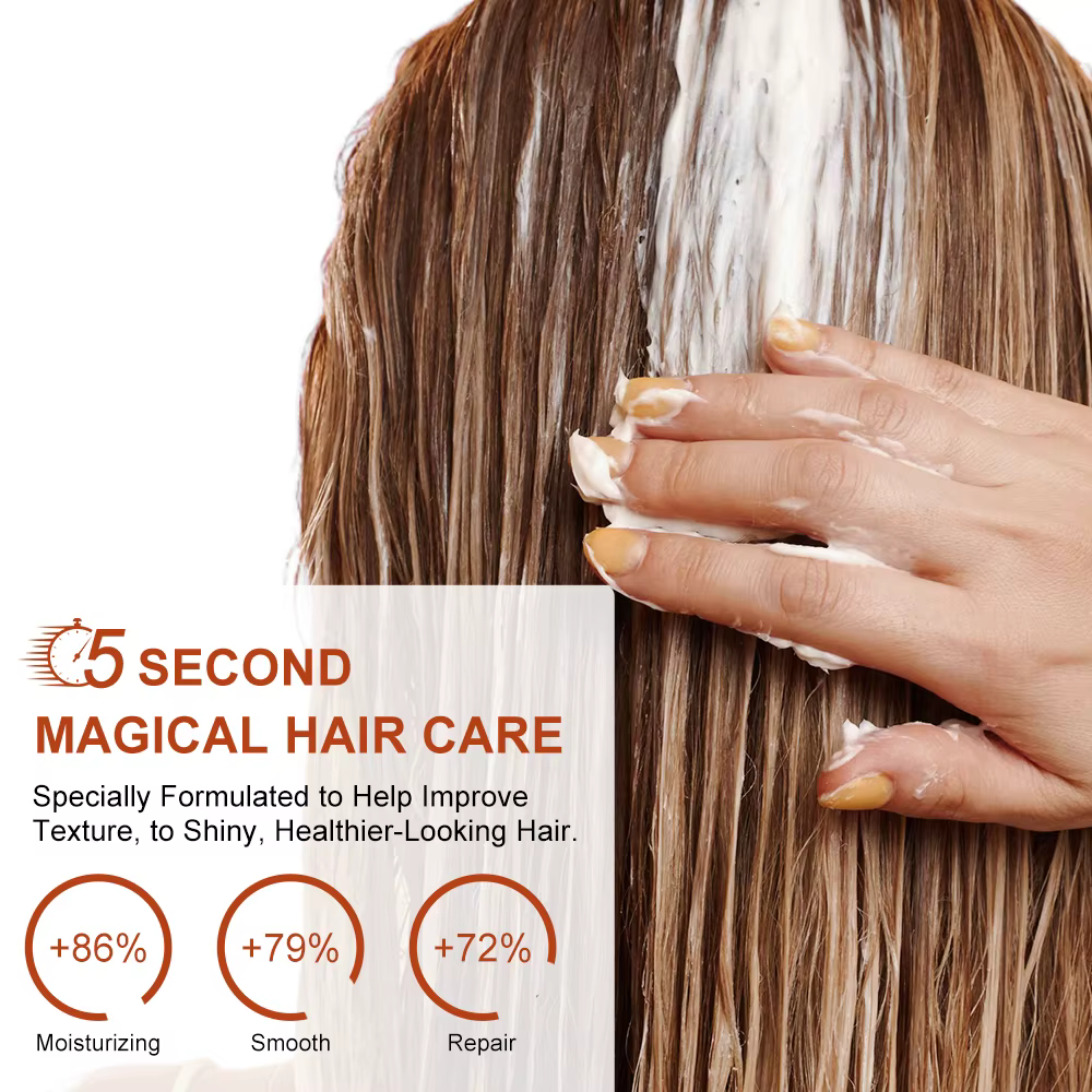 120/60ml masque capillaire magique huile d'argan crème de soin des cheveux réparation sec frisottis dommages kératine