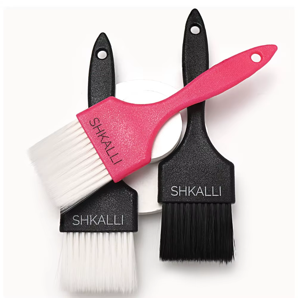 Brosse de Balayage de coiffure professionnelle-brosse à cheveux réutilisable à poils souples épais et durables pour Salon et maison + outil de teinture capillaire
