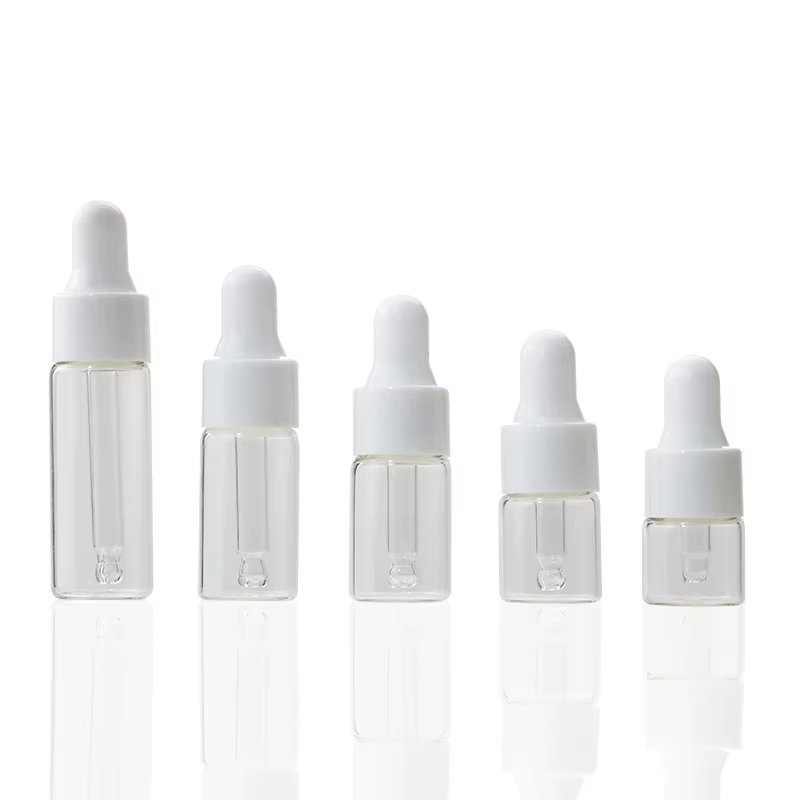 Petit flacon compte-gouttes Transparent de 1ml
