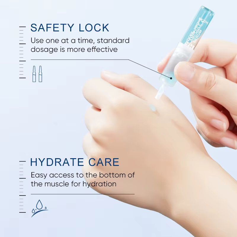 Ampoule d'essence d'ampoule d'acide hyaluronique, ensemble d'ampoules d'essence hydratante d'essence d'acide hylorique (2 ml x 7 pièces)