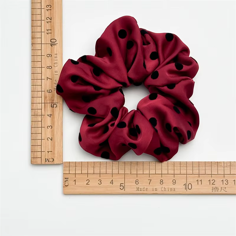 Chouchous en Satin simples pour femmes coréennes, bandeau à pointe ondulée pour filles, support queue de cheval, bandes en caoutchouc, attaches pour cheveux, accessoires pour cheveux