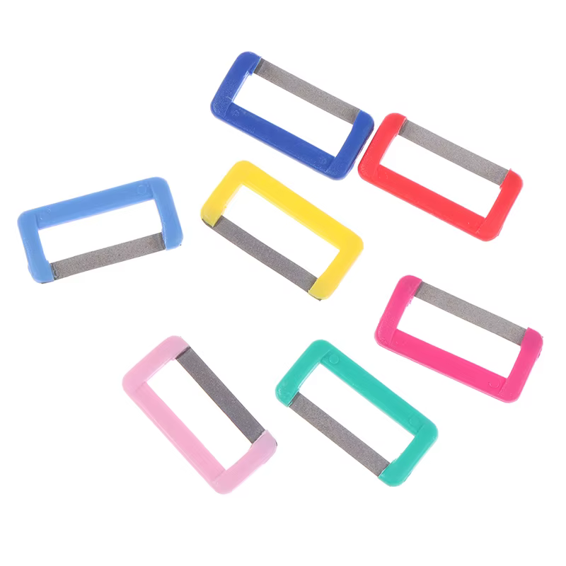 Kit d'orthodontie dentaire IPR, bandes de réduction intermulticolores alternatives, polissage dentaire, émail dentaire, scie SAP, soins buccaux aléatoires, 3 pièces