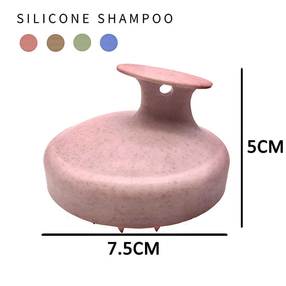 Paille de blé Silicone Tête Lavage Propre Soins Racine De Cheveux Démangeaisons Du Cuir Chevelu Massage Peigne Douche Brosse Bain Spa Anti-Pelliculaire Shampooing
