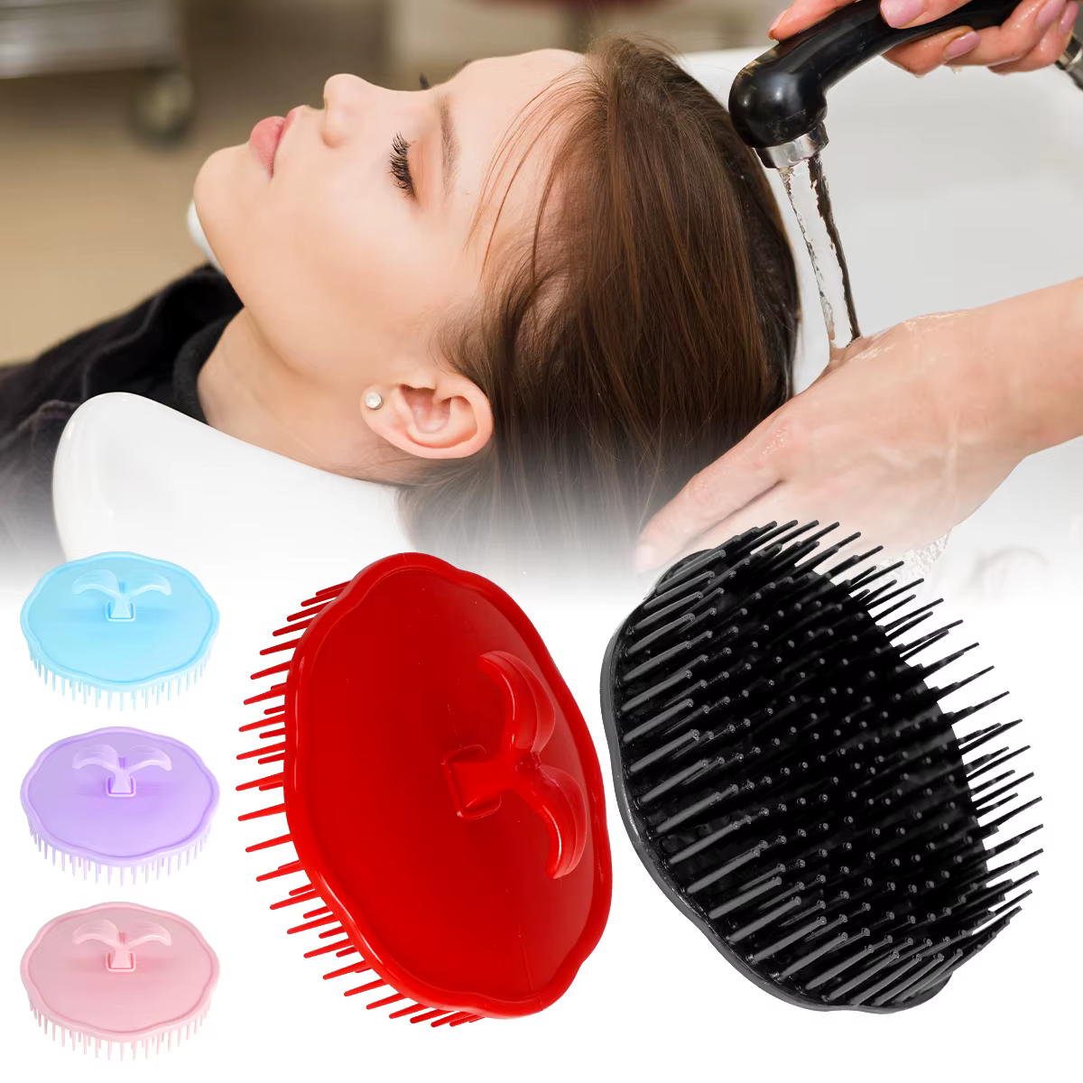 Brosse de massage du cuir chevelu