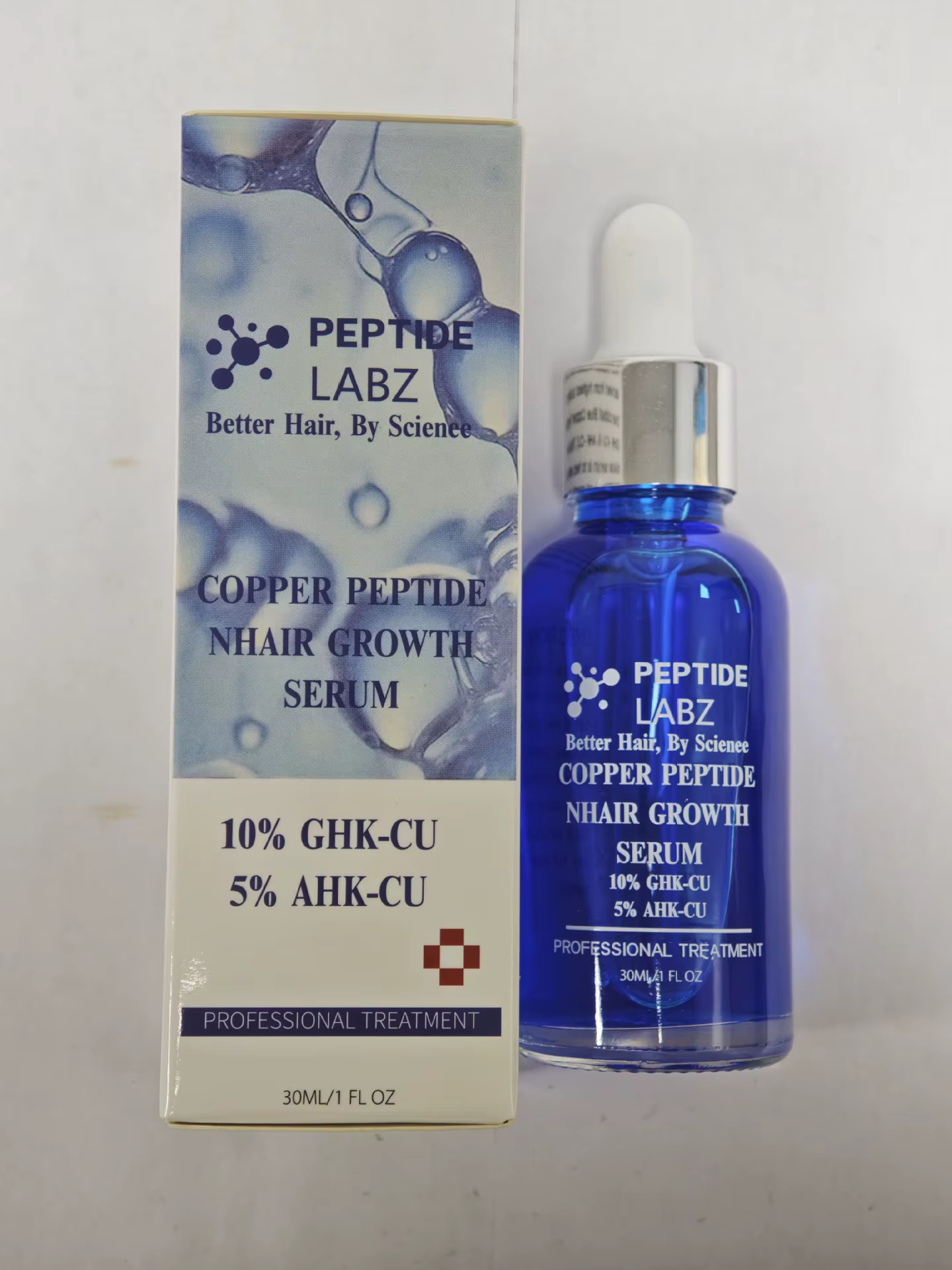 Sérum de croissance capillaire au cuivre Peptide Labz 30 ml