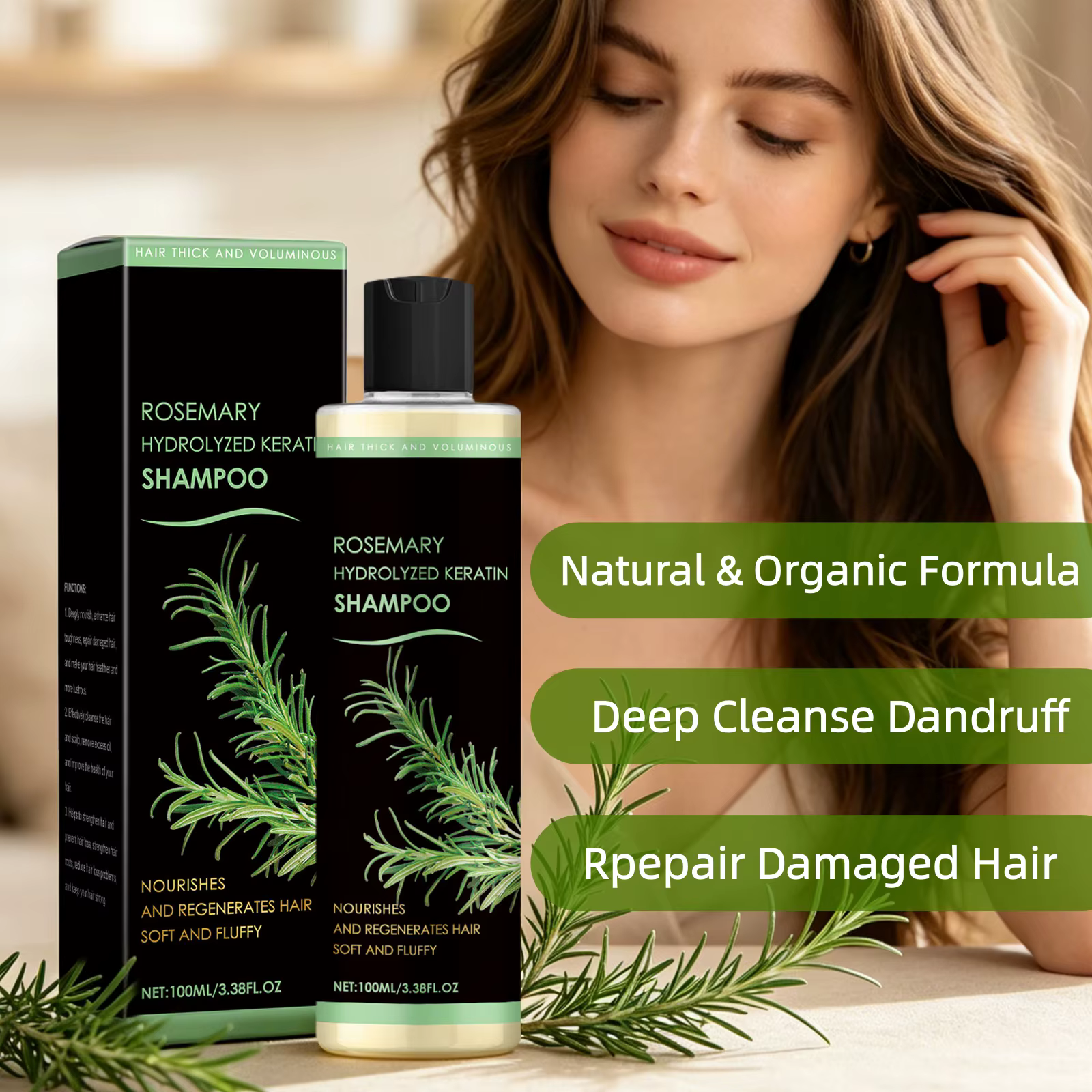 Shampooing naturel au romarin