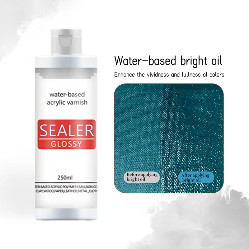 Scelleuse de vernis acrylique à base d'eau, 20/60ml, scellant brillant, mat, Non toxique, huile brillante, scellant à séchage rapide, fournitures artisanales