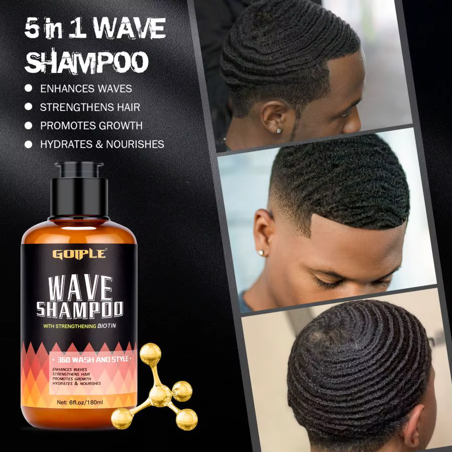 Kit de shampoing de lavage Wave Pomade 360 pour hommes