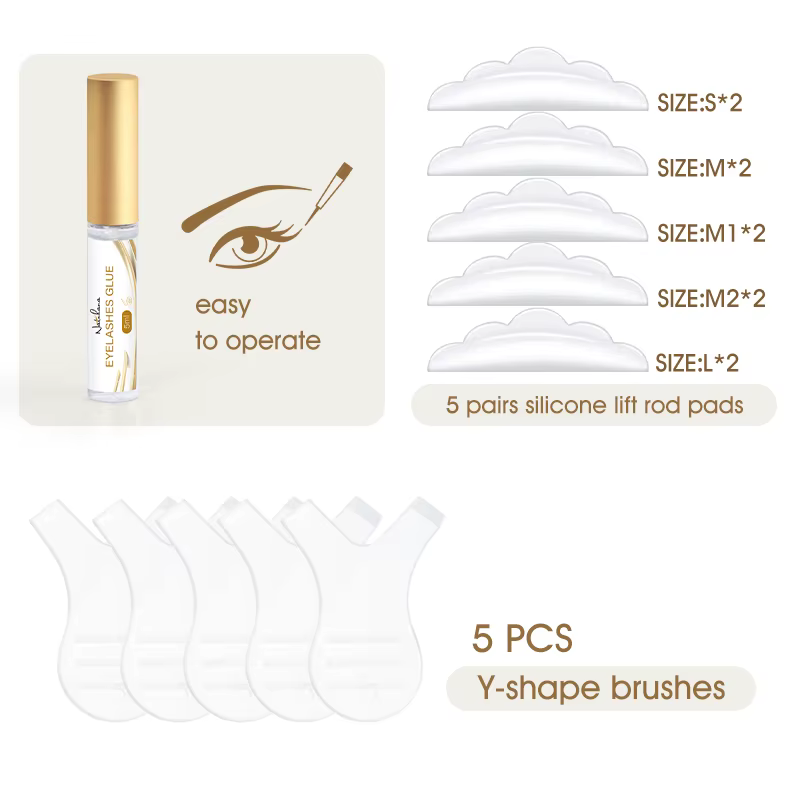 Kit de rehaussement des cils et des sourcils NATUHANA, rehaussement des cils, fixation durable de 4 à 6 semaines, recourbement des cils, maquillage