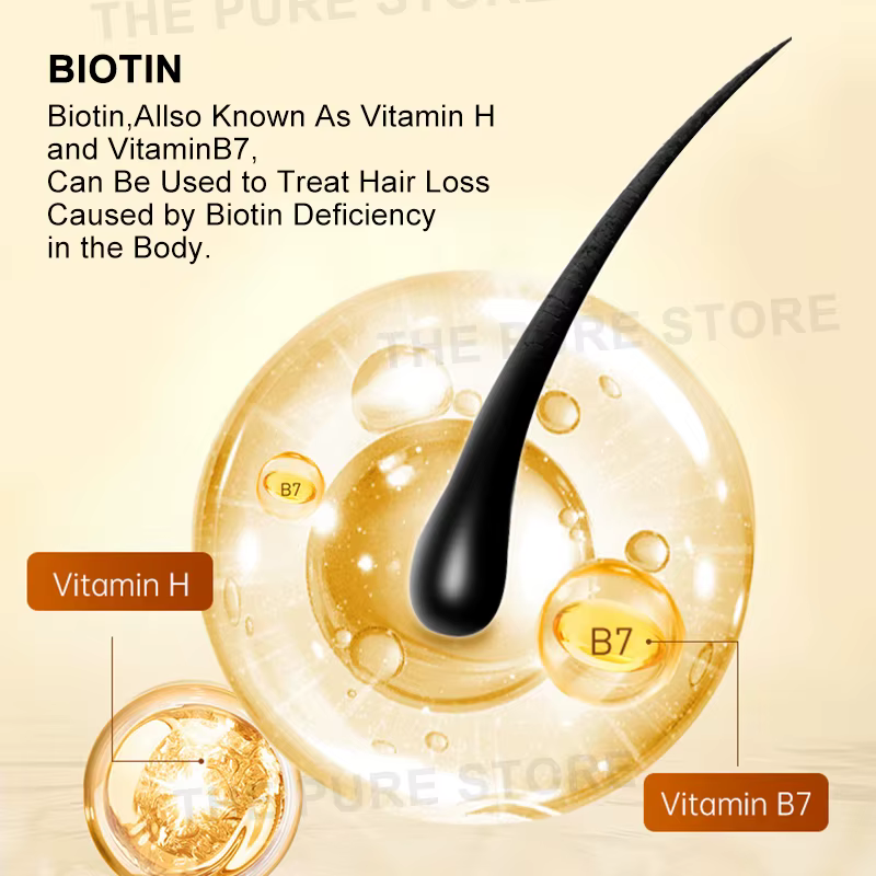 Shampooing à la biotine pour cheveux