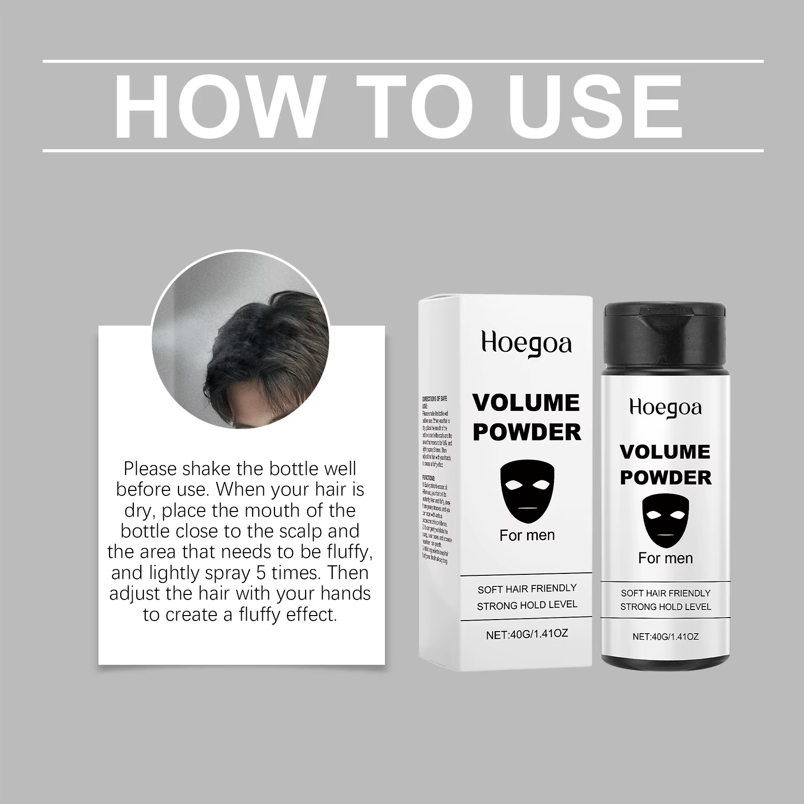 Poudre volumisante pour cheveux