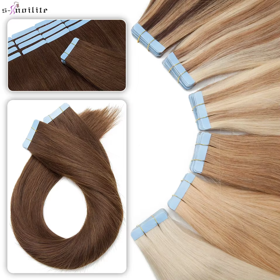 S-noilite 20 pièces bande dans les Extensions de cheveux