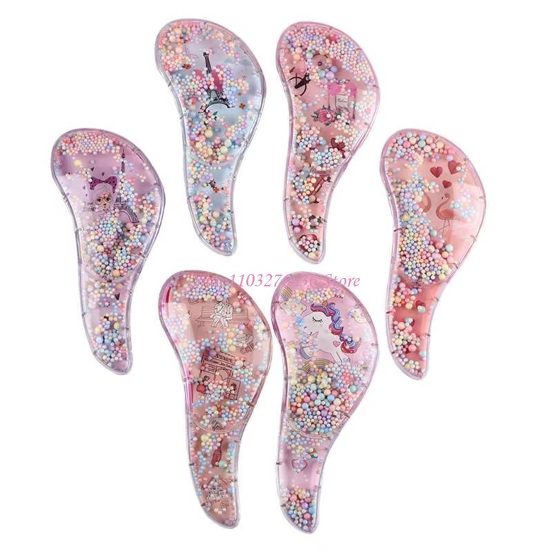 R6FD – brosse à cheveux démêlante, poils souples, élimine délicatement les nœuds, pour enfants adultes