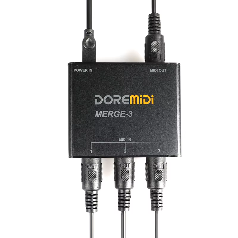 DOREMiDi MIDI MERGE-3 Entrée MIDI 2 sorties MIDI Prise en charge de l'alimentation USB