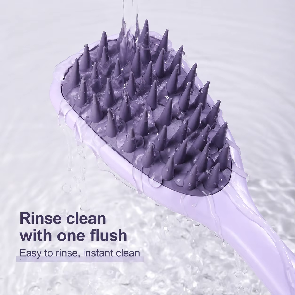 Brosse à shampooing en silicone en forme de feuille de Ginkgo avec long manche, peigne massant le cuir chevelu pour le lavage des cheveux