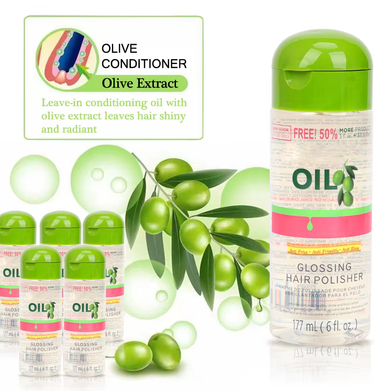 Huile d'olive, contrôle des frisottis et brillant