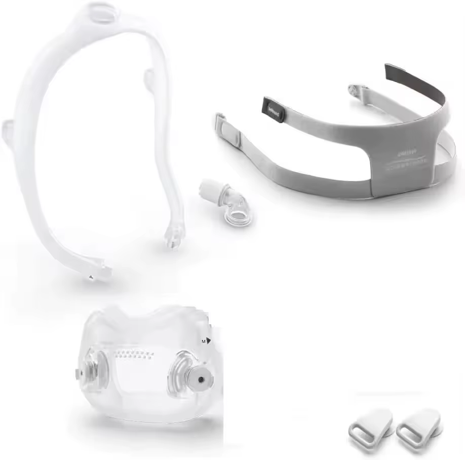 Masque facial complet Original DreamWear pour CPAP - Pack économique - Coussin, sangle et cadre
