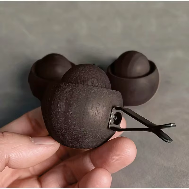 Diffuseurs d'huiles essentielles en bois pour voiture - Design sphérique, diffuseur de parfum pour chambre, maison, voiture, diffusion de parfum naturel
