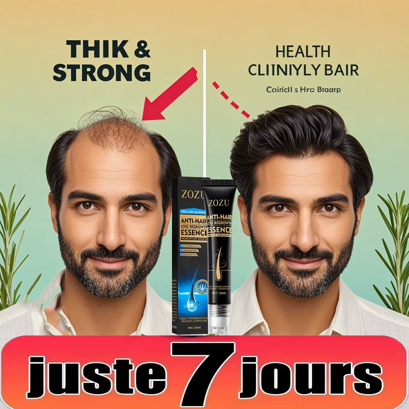 Traitement Essentiel de Repousse et de Croissance des Cheveux