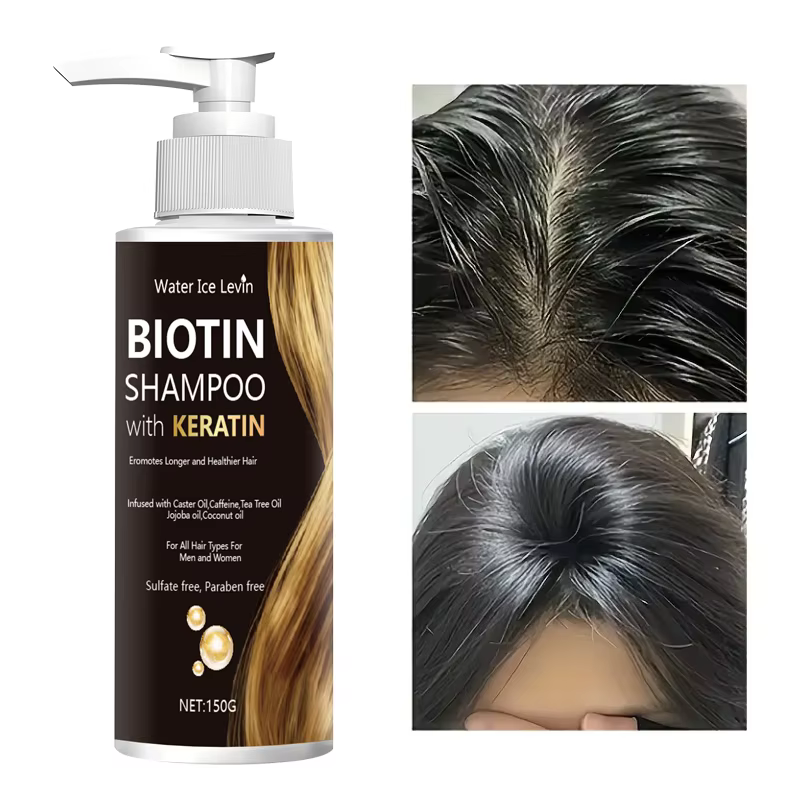 Shampoing à la biotine et à la kératine Water Ice Levin