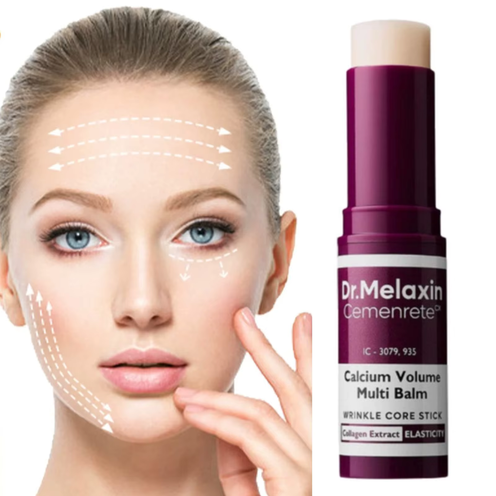 Crème hydratante multi-effets coréenne en stick, essence exfoliante au riz blanc et noir, anti-rides, réparation de la barrière cutanée, soin de la peau
