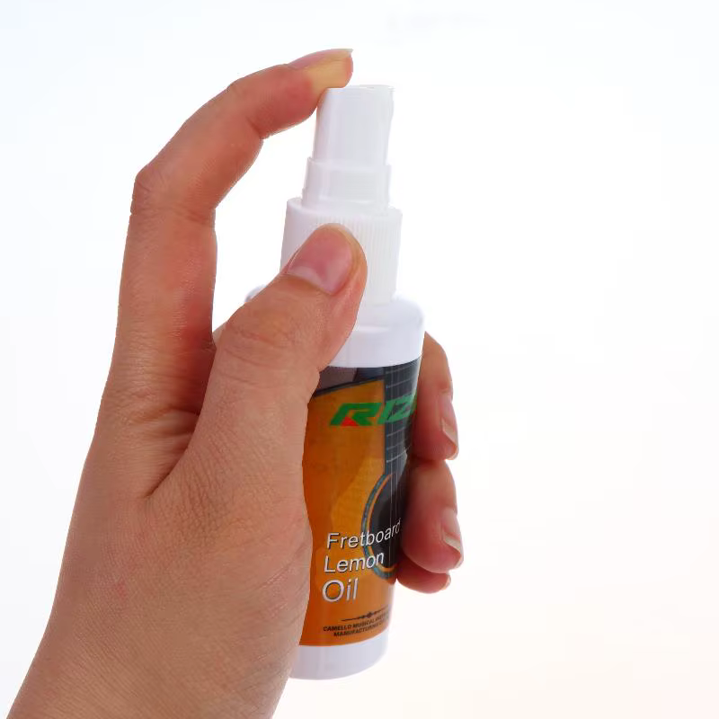 Huile de citron 60ml pour l'entretien de la touche de l'ukulélé et de la guitare, huile nettoyante et polissante pour guitare