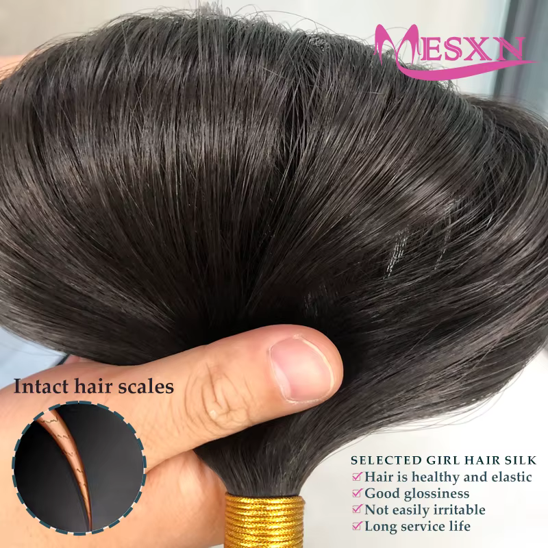 Extensions de cheveux MESXN de haute qualité à pointe plate
